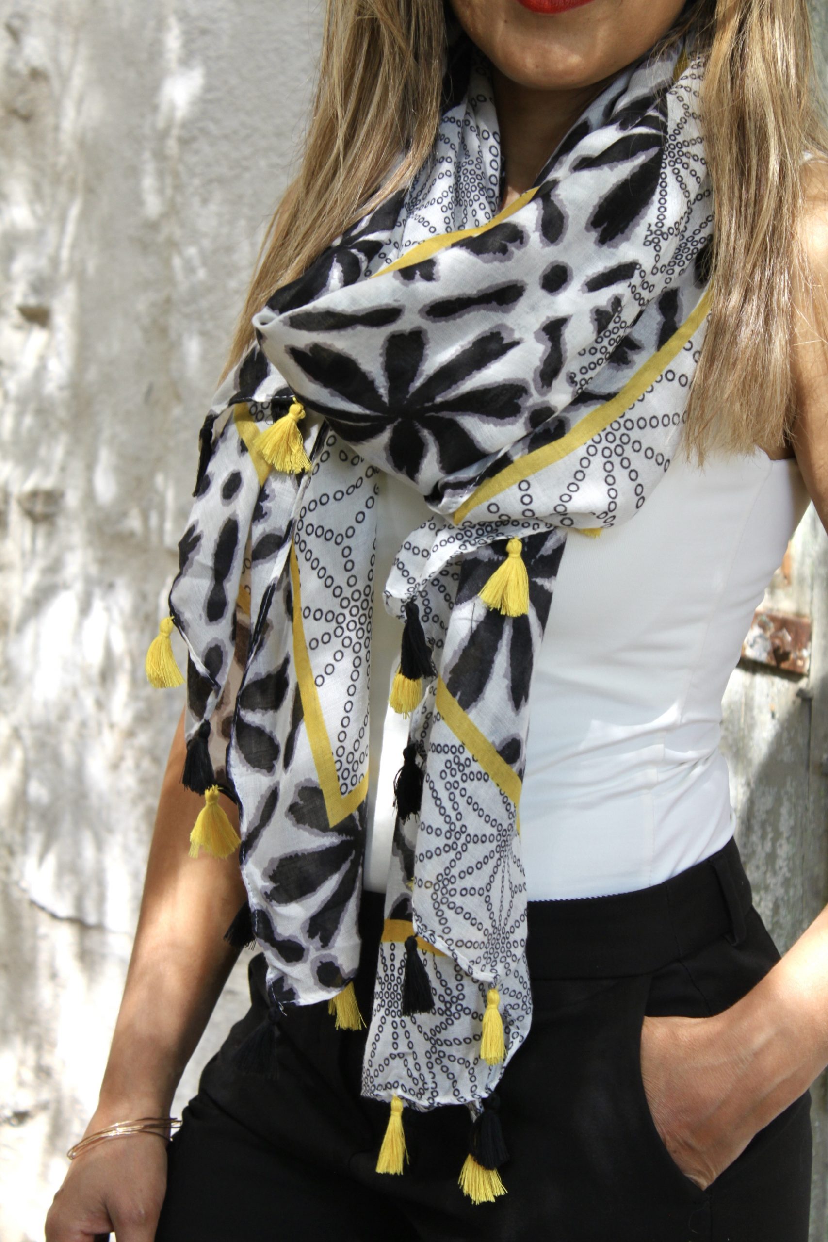 passion-foulard-delhi-noir-blanc-3