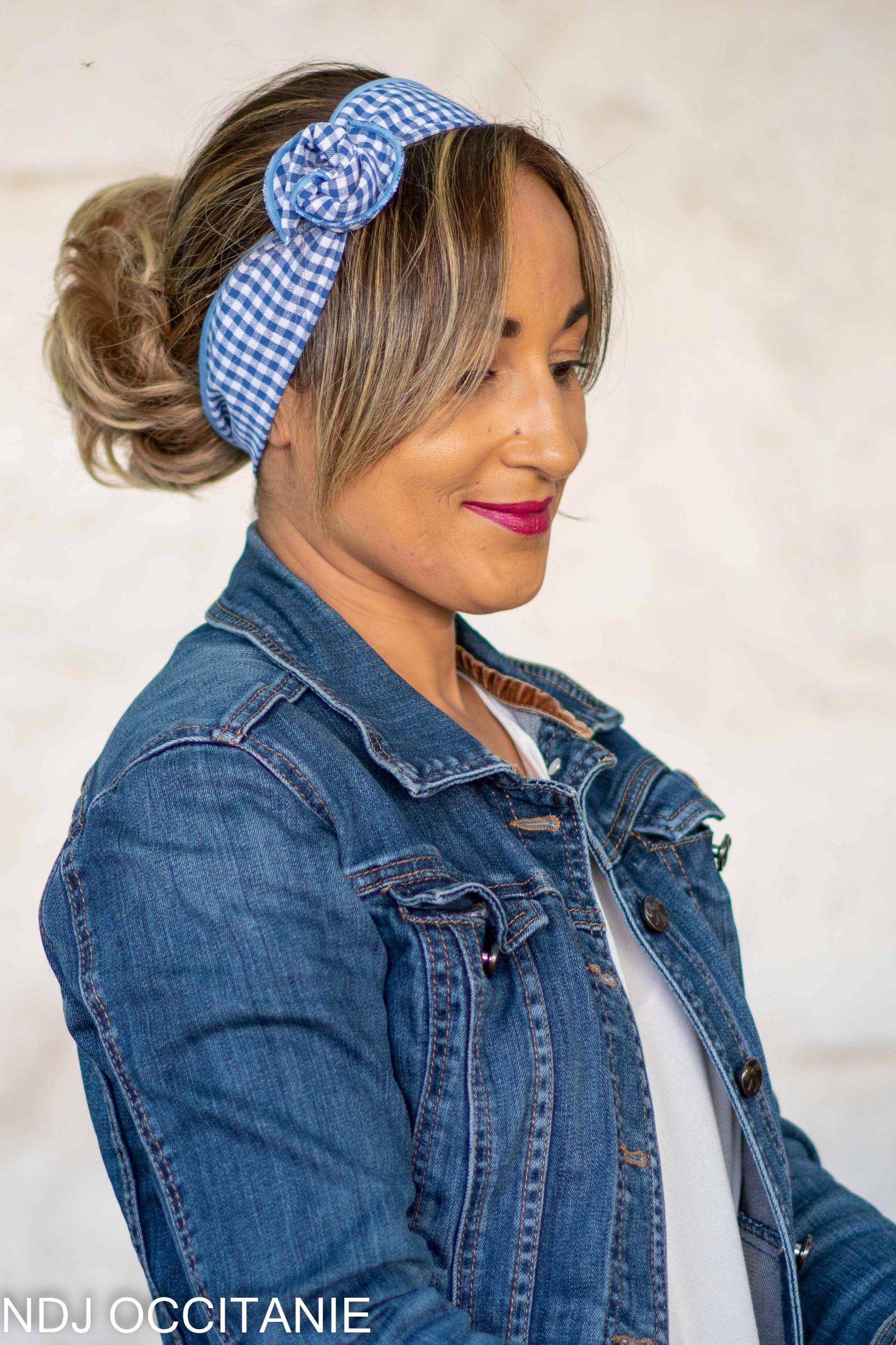 Bandeau fil de fer-Camille-Vichy bleu-NDJ Occitanie-2 Bandeau fil de fer-Camille-Vichy bleu-NDJ Occitanie