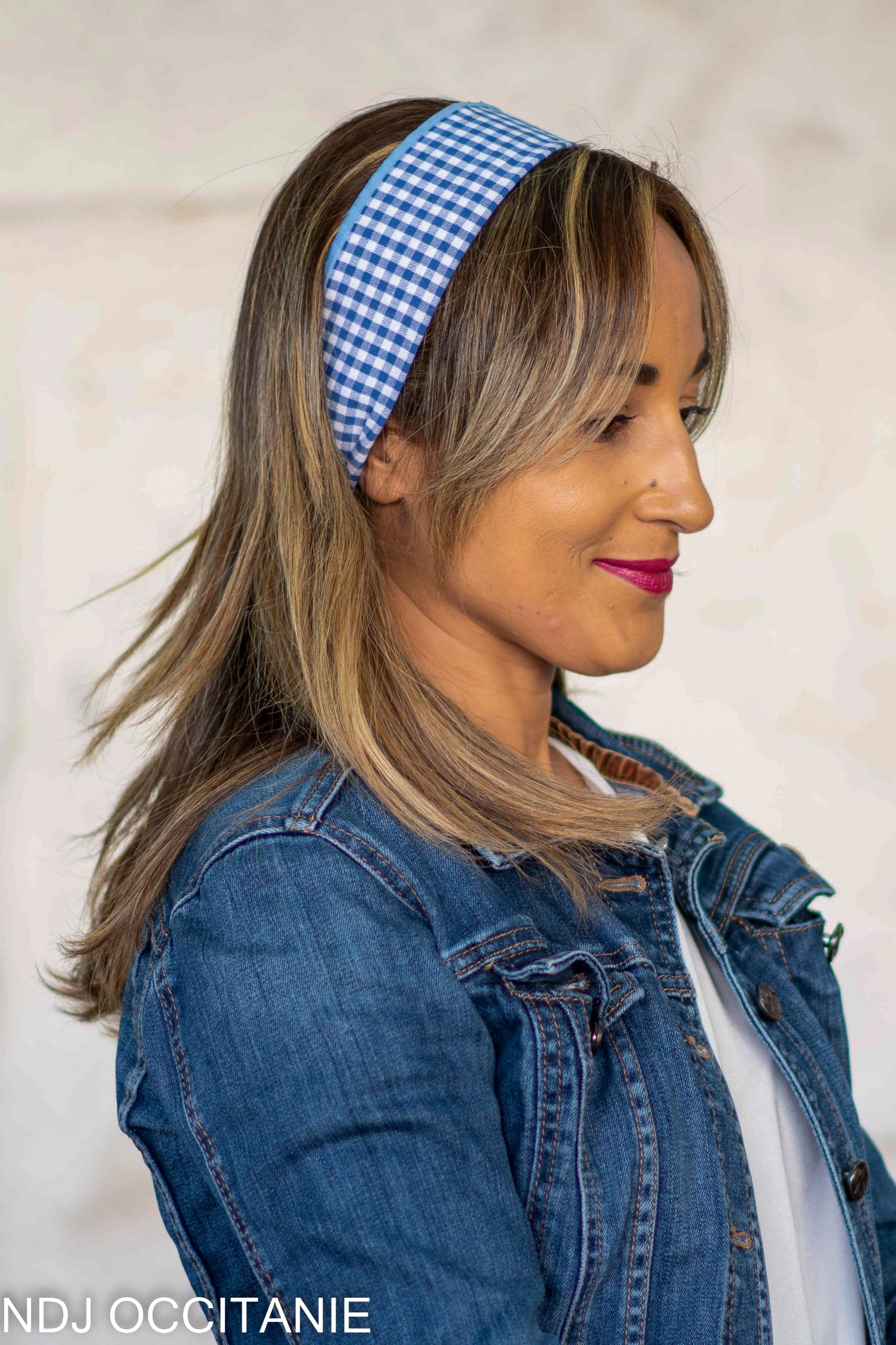 Bandeau fil de fer-Camille-Vichy bleu-NDJ Occitanie-3 Bandeau fil de fer-Camille-Vichy bleu-NDJ Occitanie