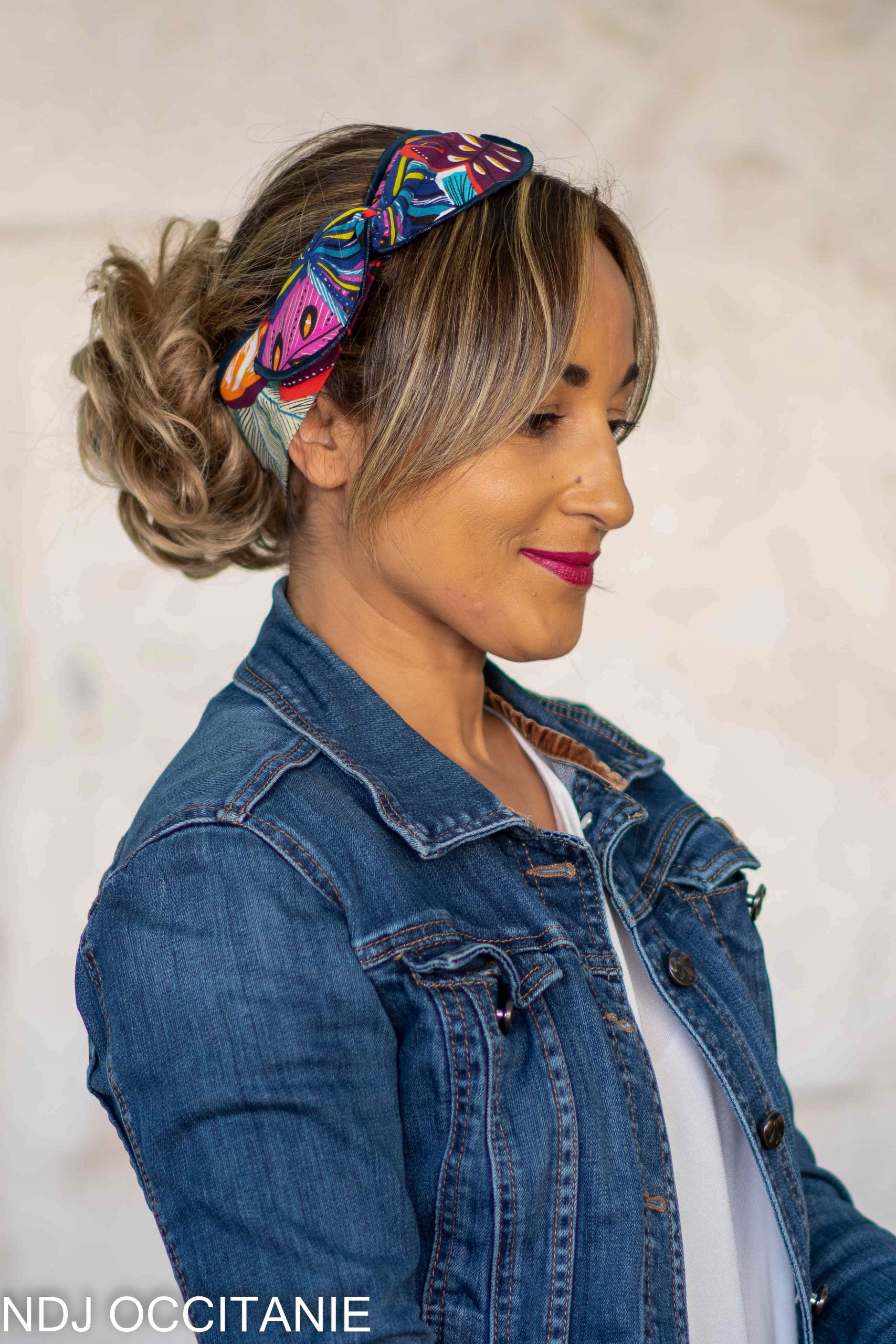 Bandeau fil de fer-Caraibes-Jungle multicolore-NDJ Occitanie