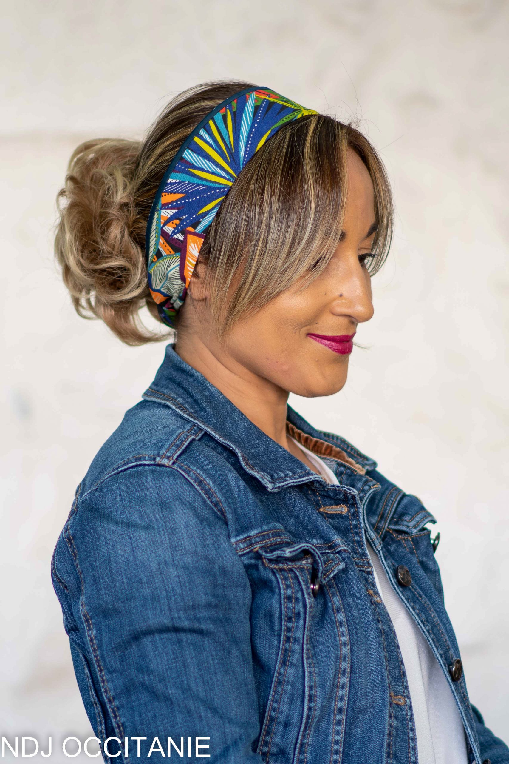 Bandeau fil de fer-Caraibes-Jungle multicolore-NDJ Occitanie