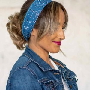Bandeau fil de fer-Charlie-Bandana bleu-NDJ Occitanie