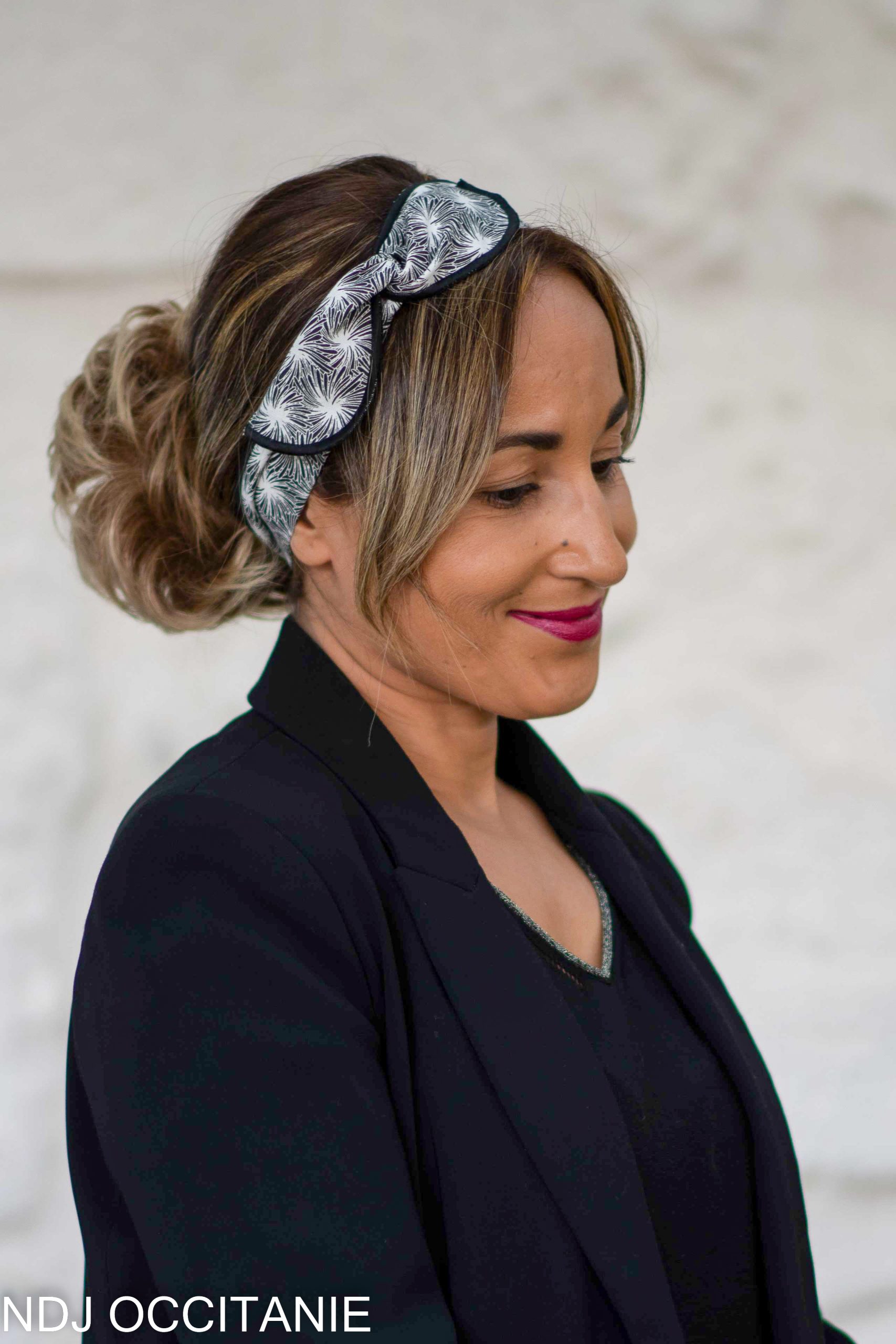 Bandeau fil de fer-Clarence-noir et blanc-NDJ Occitanie