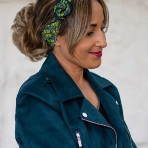 Bandeau fil de fer-Jaelle-Wax vert bleu-NDJ Occitanie-3 Bandeau fil de fer-Jaelle-Wax vert bleu-NDJ Occitanie