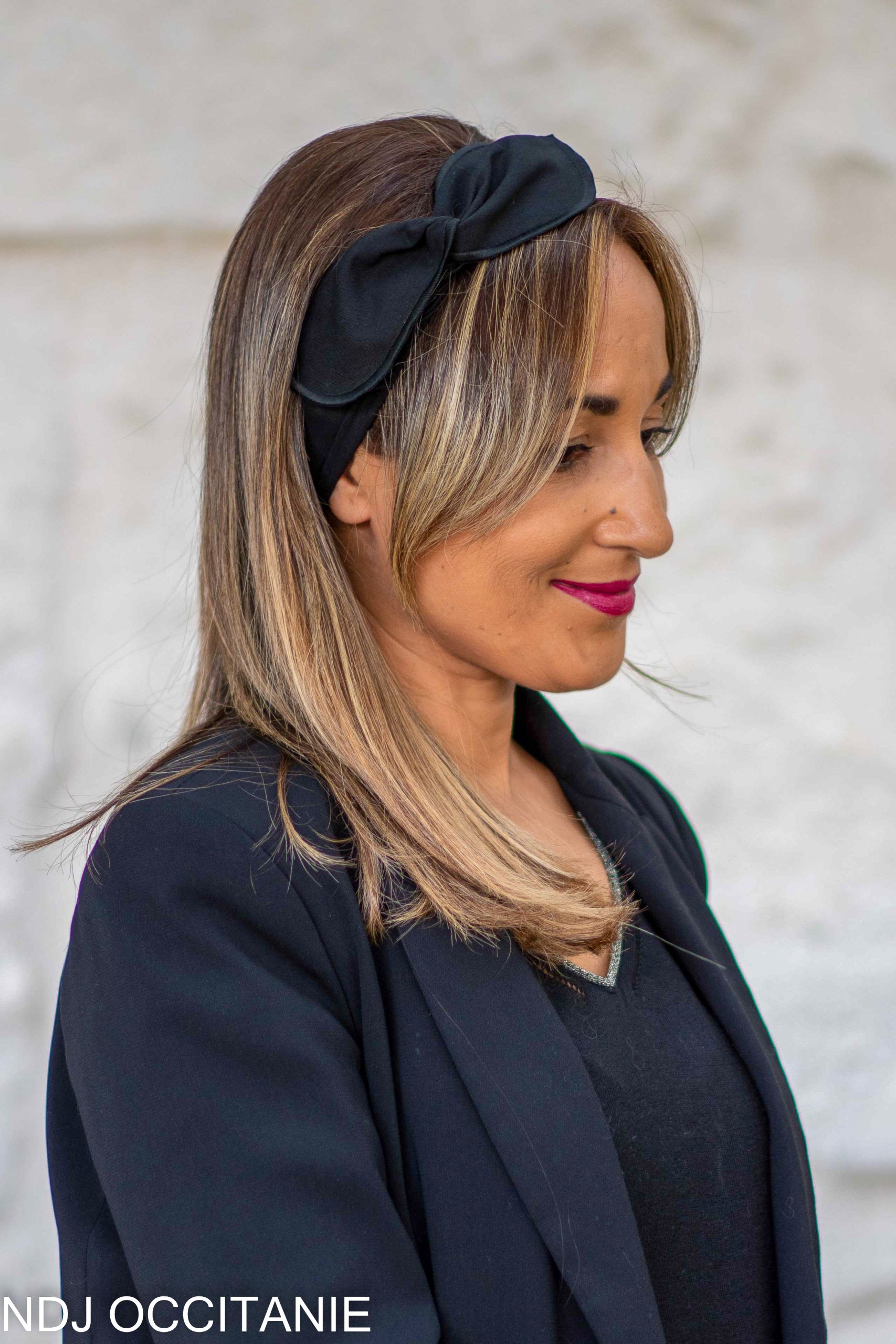 Bandeau fil de fer-Julia-Unie noir-NDJ Occitanie Bandeau fil de fer-Julia-Unie noir-NDJ Occitanie-3