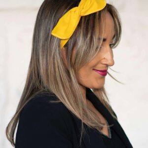 Bandeau fil de fer-Véra-Jaune lumineux-NDJ Occitanie Bandeau fil de fer-Véra-Jaune lumineux-NDJ Occitanie