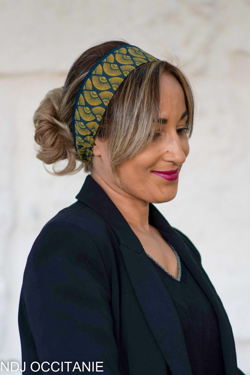 Bandeau fil de fer-Yumi-Bleu ocre-NDJ Occitanie-3